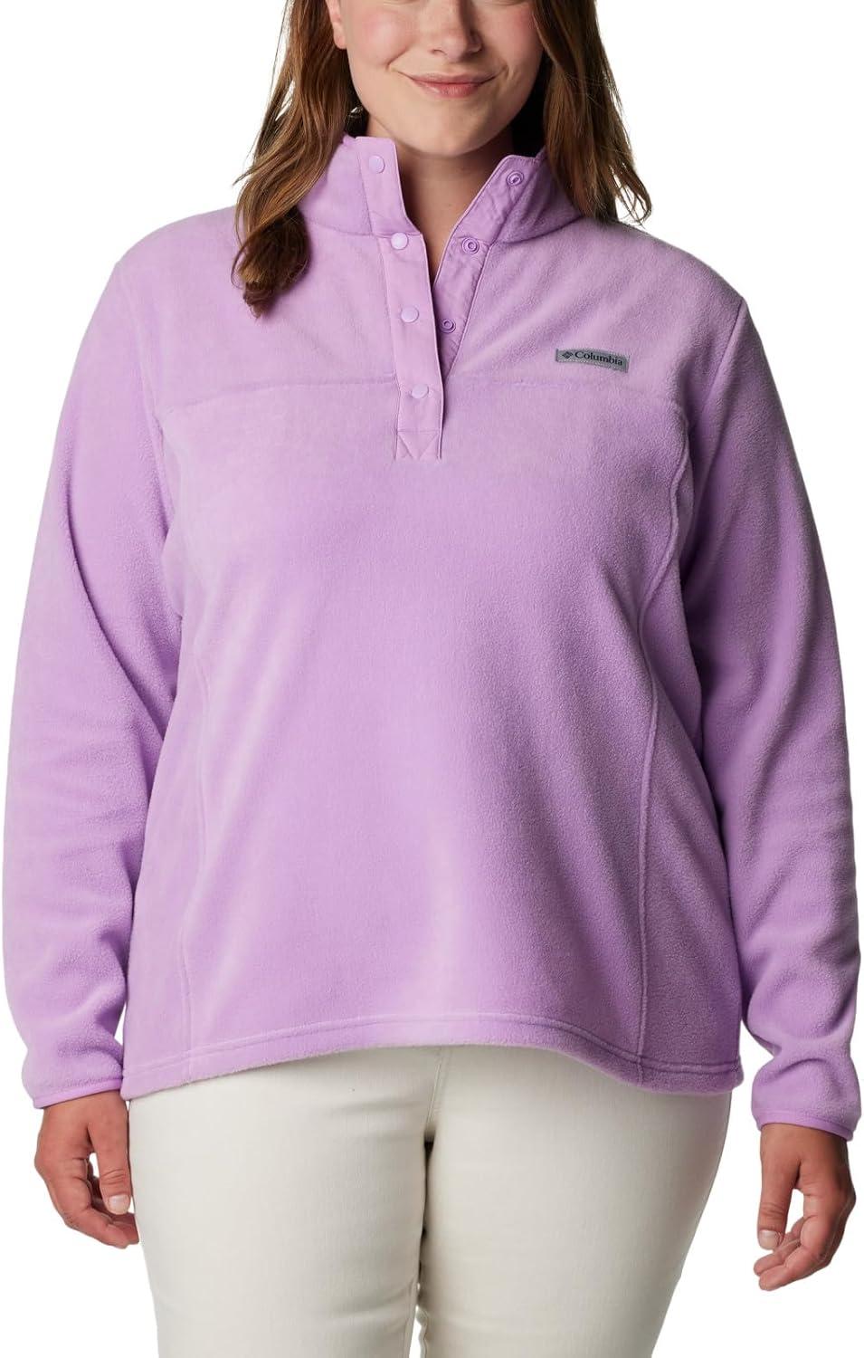 imageColumbia Womens Benton Springs Half Snap II Pull Over Fleece Jacket Dark StoneCanoeVintage Blue 3XGumdrop