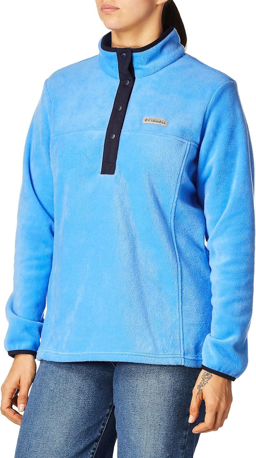 imageColumbia Womens Benton Springs Half Snap II Pull Over Fleece Jacket Dark StoneCanoeVintage Blue 3XHarbor BlueDk Nocturnal