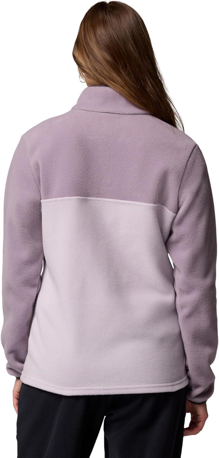 imageColumbia Womens Benton Springs Half Snap II Pull Over Fleece Jacket Dark StoneCanoeVintage Blue 3XLavender PearlShale PurpleShark