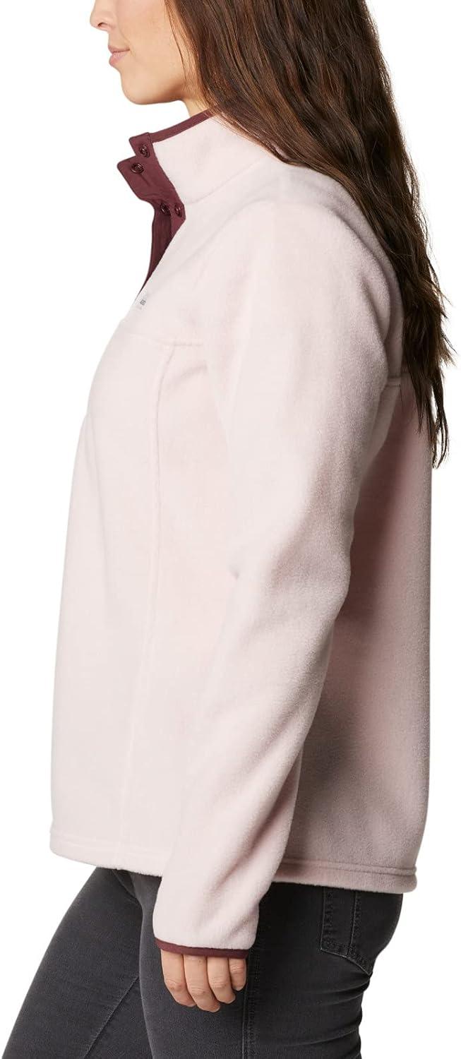 imageColumbia Womens Benton Springs Half Snap II Pull Over Fleece Jacket Dark StoneCanoeVintage Blue 3XMineral PinkMalbec