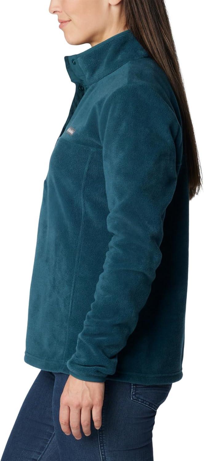 imageColumbia Womens Benton Springs Half Snap II Pull Over Fleece Jacket Dark StoneCanoeVintage Blue 3XNight Wave