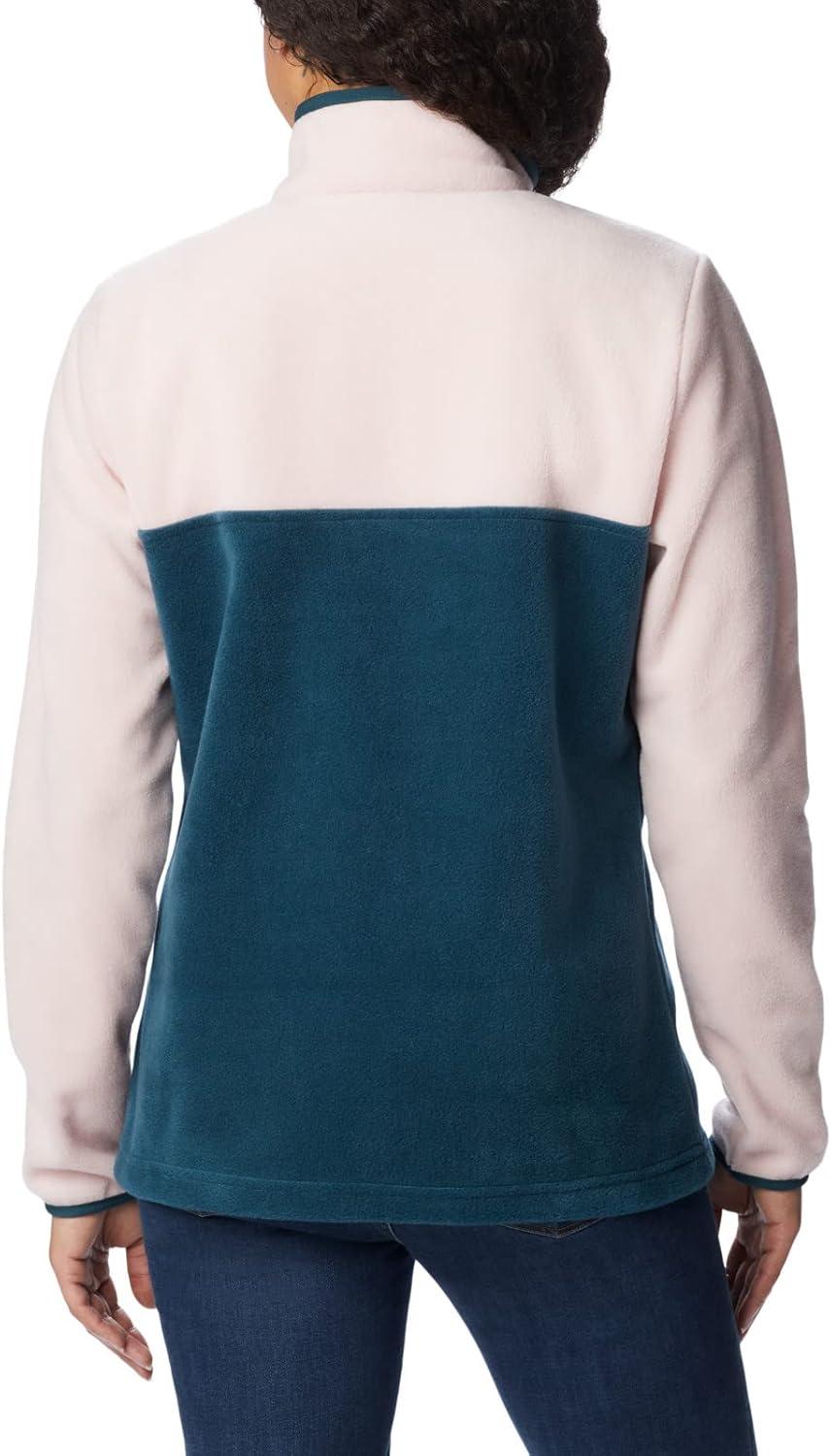 imageColumbia Womens Benton Springs Half Snap II Pull Over Fleece Jacket Dark StoneCanoeVintage Blue 3XNight WaveDusty PinkNight Wave