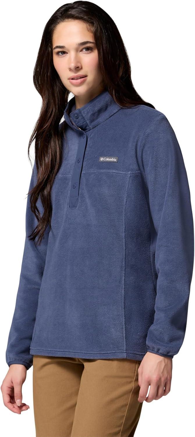 imageColumbia Womens Benton Springs Half Snap II Pull Over Fleece Jacket Dark StoneCanoeVintage Blue 3XNocturnal