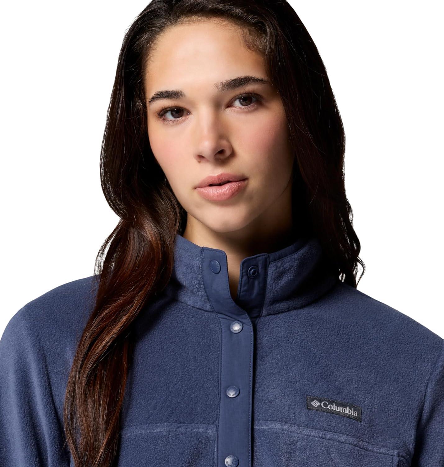 imageColumbia Womens Benton Springs Half Snap II Pull Over Fleece Jacket Dark StoneCanoeVintage Blue 3XNocturnal