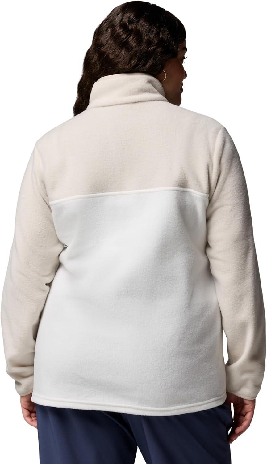 imageColumbia Womens Benton Springs Half Snap II Pull Over Fleece Jacket Dark StoneCanoeVintage Blue 3XSea SaltDark Stone