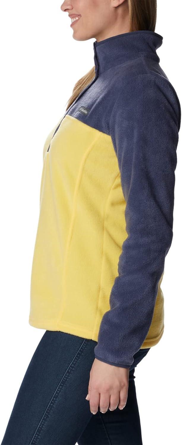 imageColumbia Womens Benton Springs Half Snap II Pull Over Fleece Jacket Dark StoneCanoeVintage Blue 3XSun GlowNocturnal
