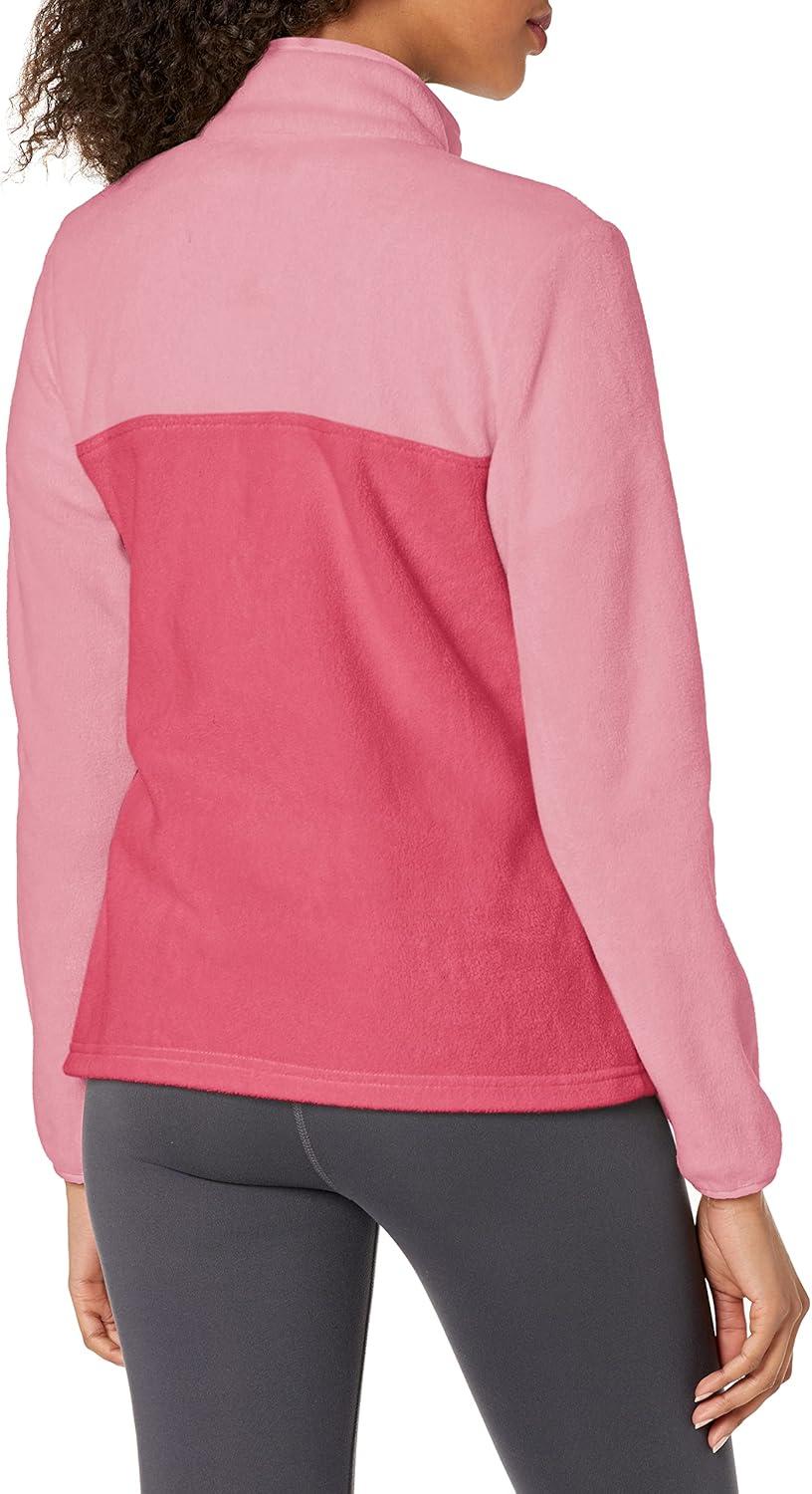 imageColumbia Womens Benton Springs Half Snap II Pull Over Fleece Jacket Dark StoneCanoeVintage Blue 3XWild GeraniumWild Rose