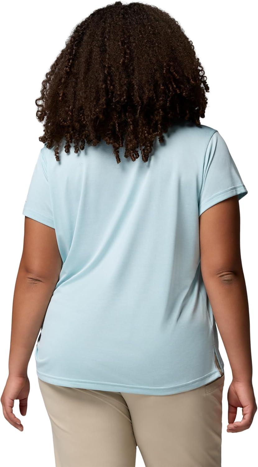 imageColumbia Womens Bluevista Hill Short Sleeve CrewMarine Light Heather