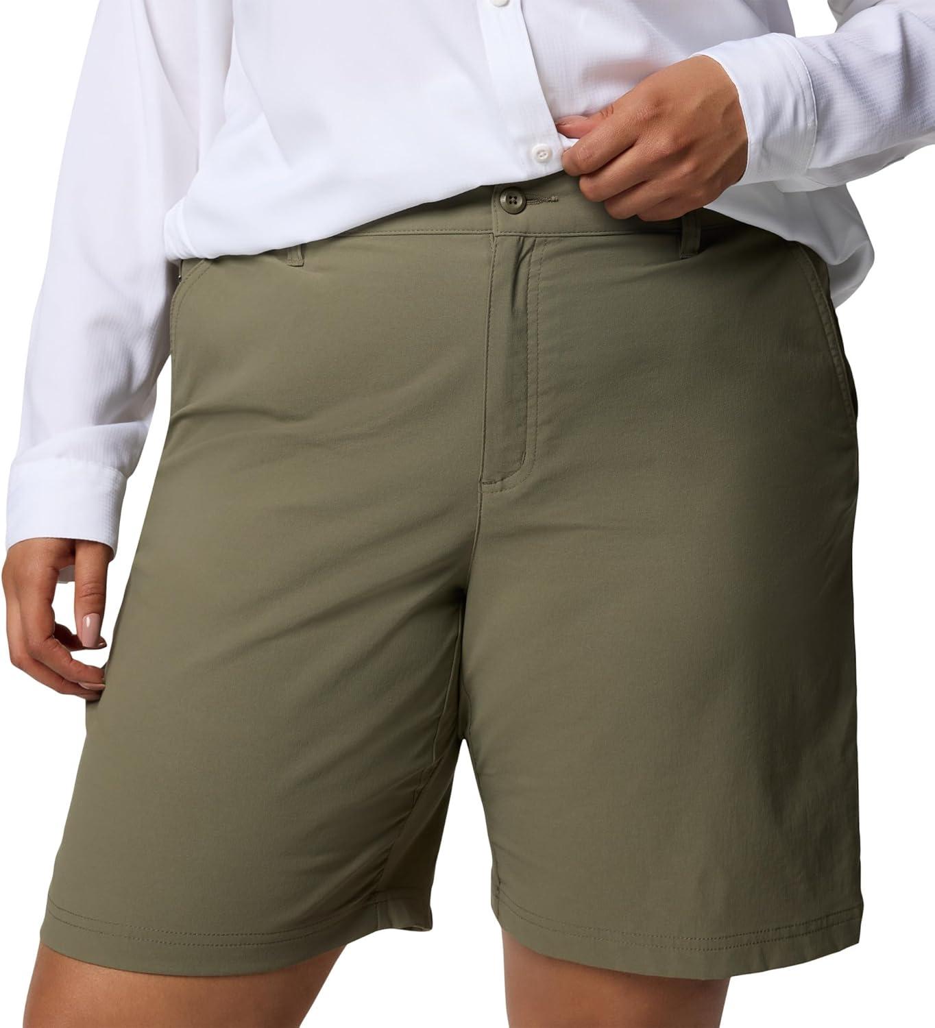imageColumbia Womens Leslie Falls Long Short IIStone Green