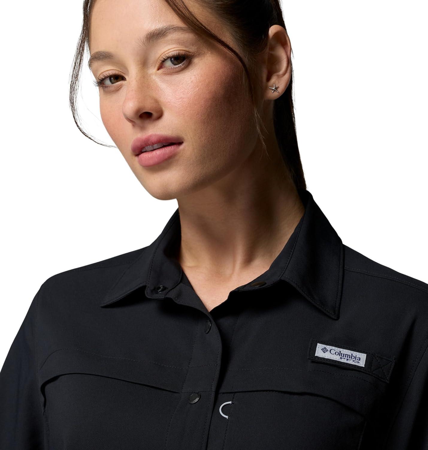 imageColumbia Womens PFG Castback Woven Short SleeveBlack