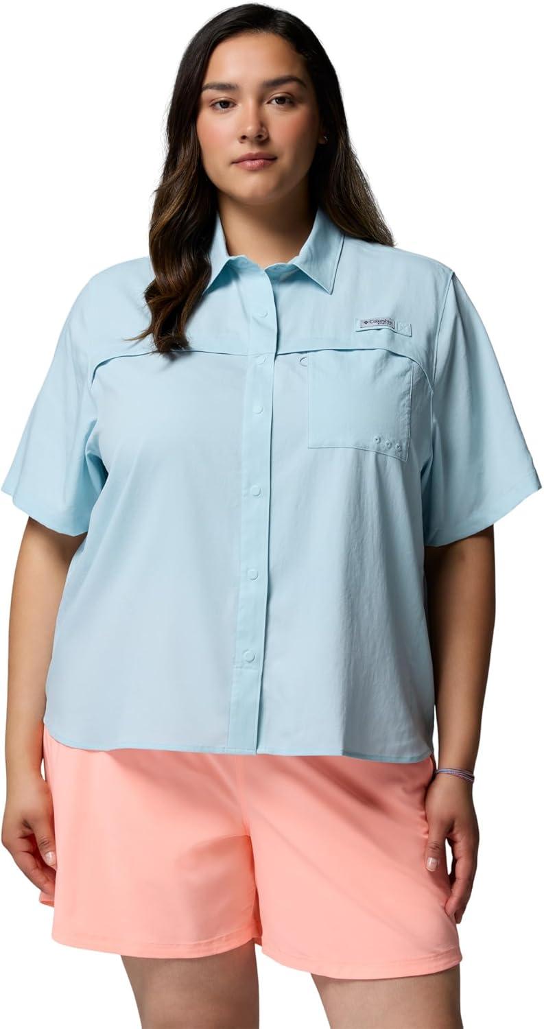 imageColumbia Womens PFG Castback Woven Short SleeveMarine Light
