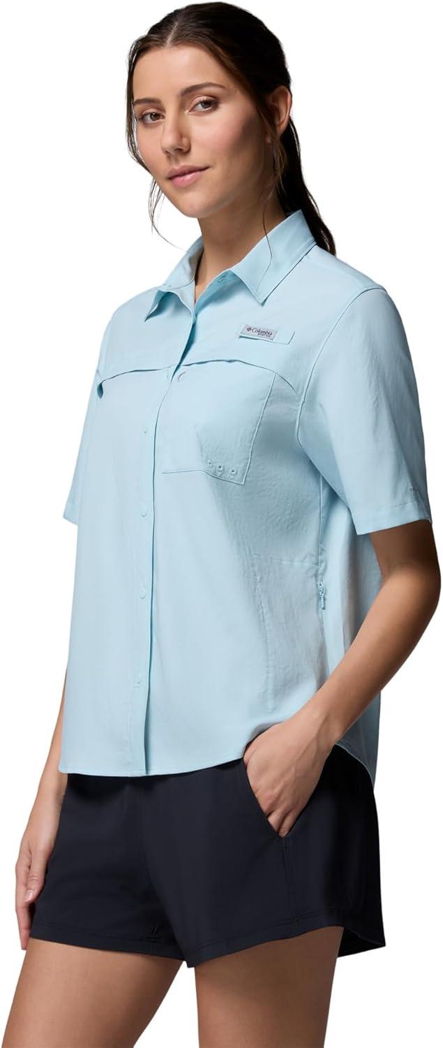 imageColumbia Womens PFG Castback Woven Short SleeveMarine Light