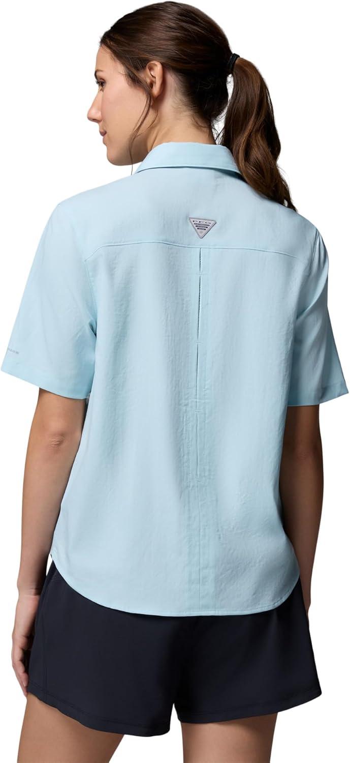 imageColumbia Womens PFG Castback Woven Short SleeveMarine Light