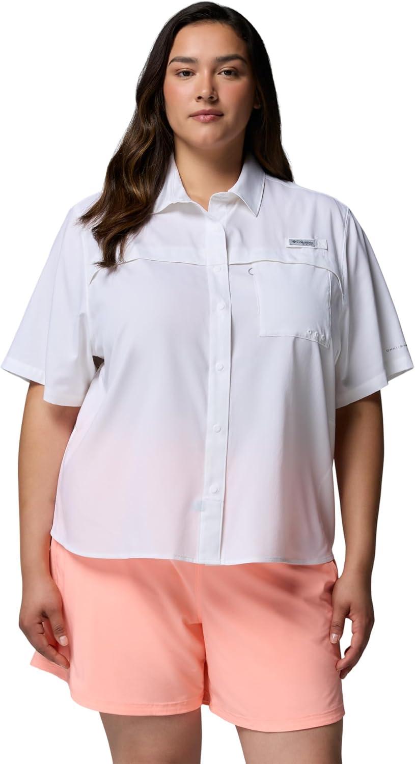 imageColumbia Womens PFG Castback Woven Short SleeveWhite
