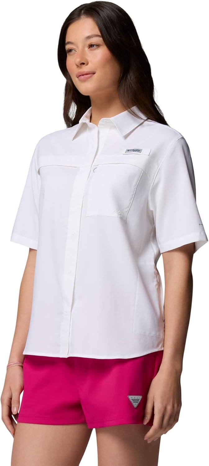 imageColumbia Womens PFG Castback Woven Short SleeveWhite