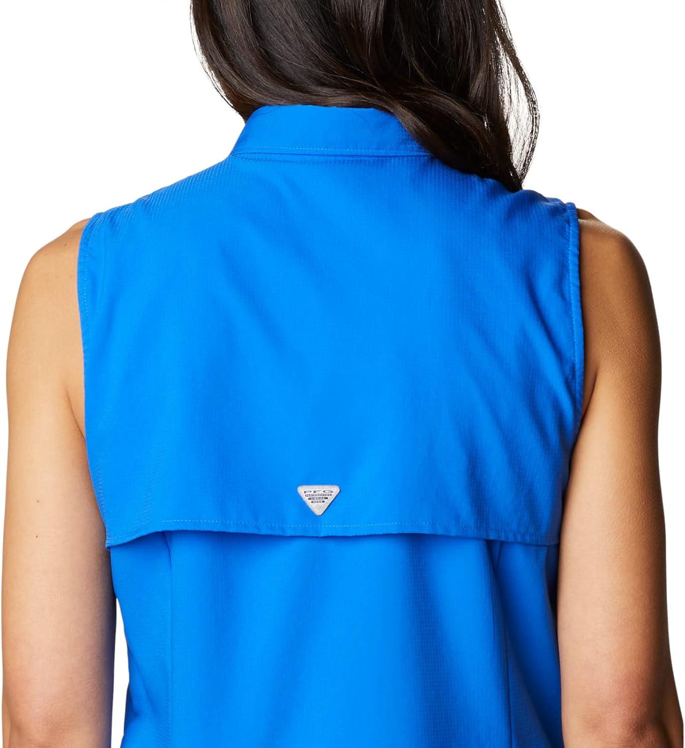 imageColumbia Womens PFG Tamiami Sleeveless ShirtBlue Macaw