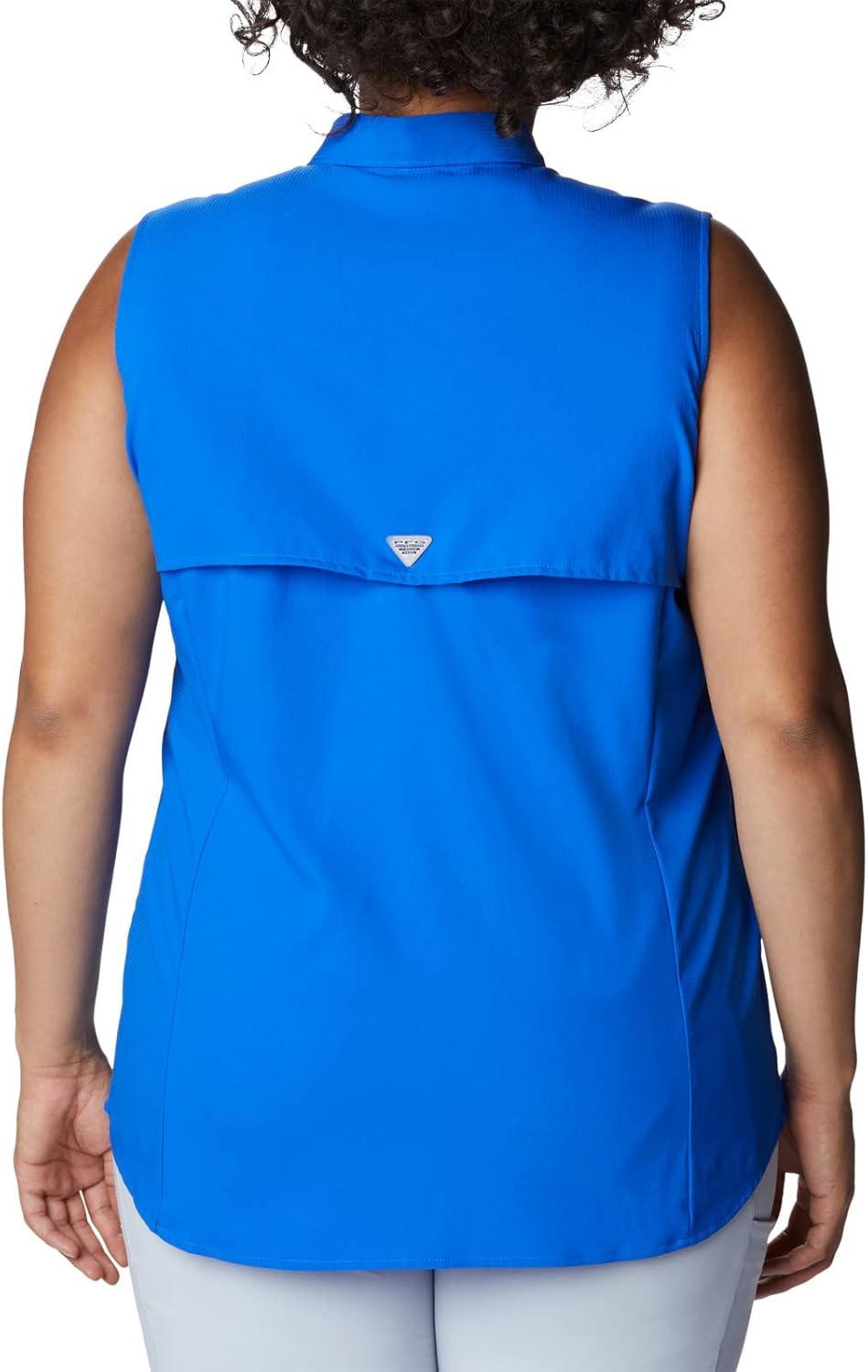 imageColumbia Womens PFG Tamiami Sleeveless ShirtBlue Macaw