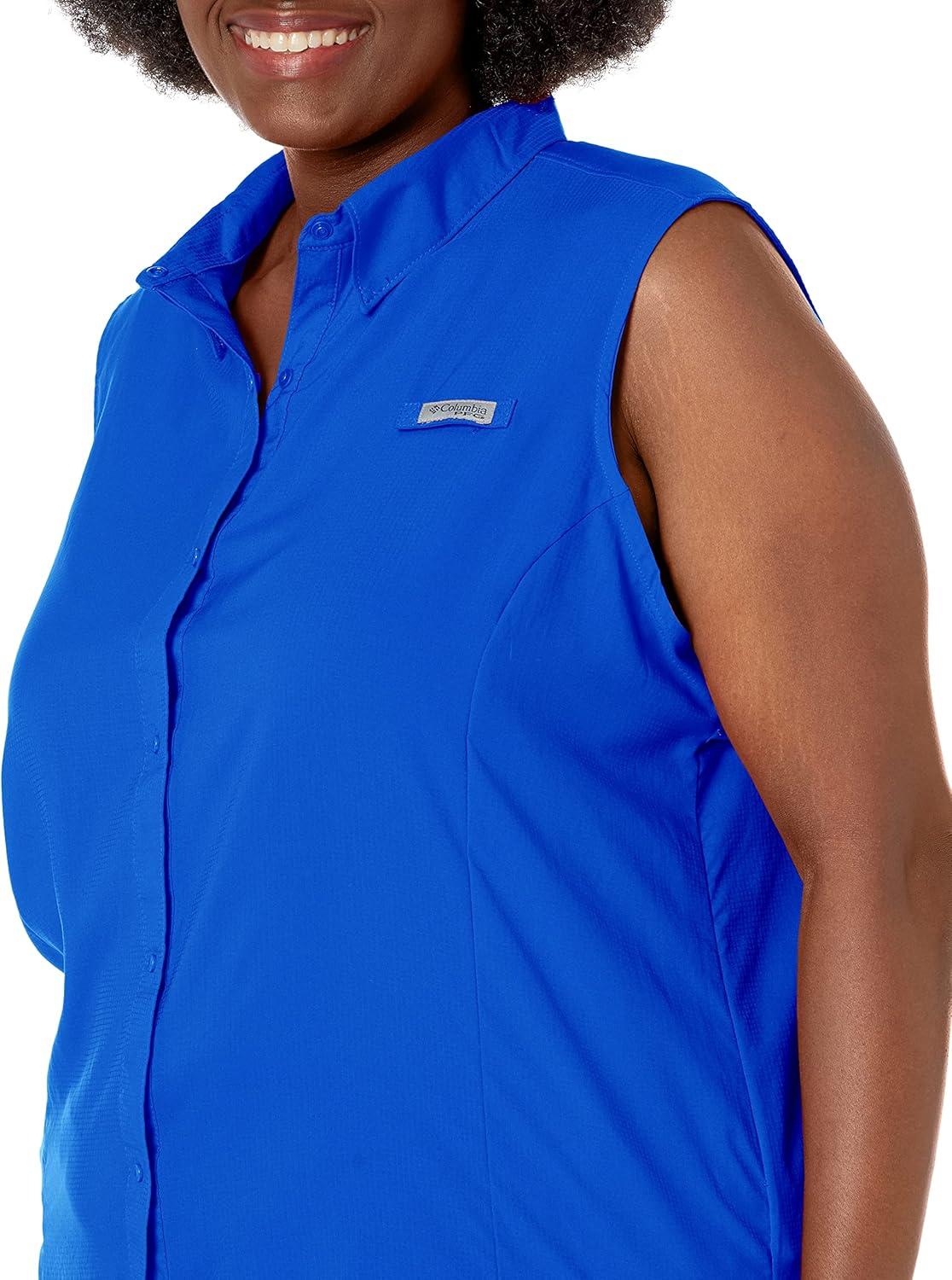 imageColumbia Womens PFG Tamiami Sleeveless ShirtBlue Macaw