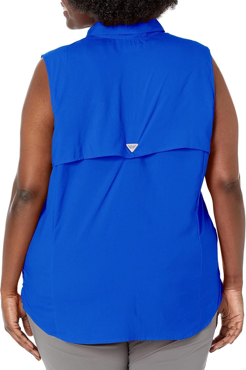 imageColumbia Womens PFG Tamiami Sleeveless ShirtBlue Macaw
