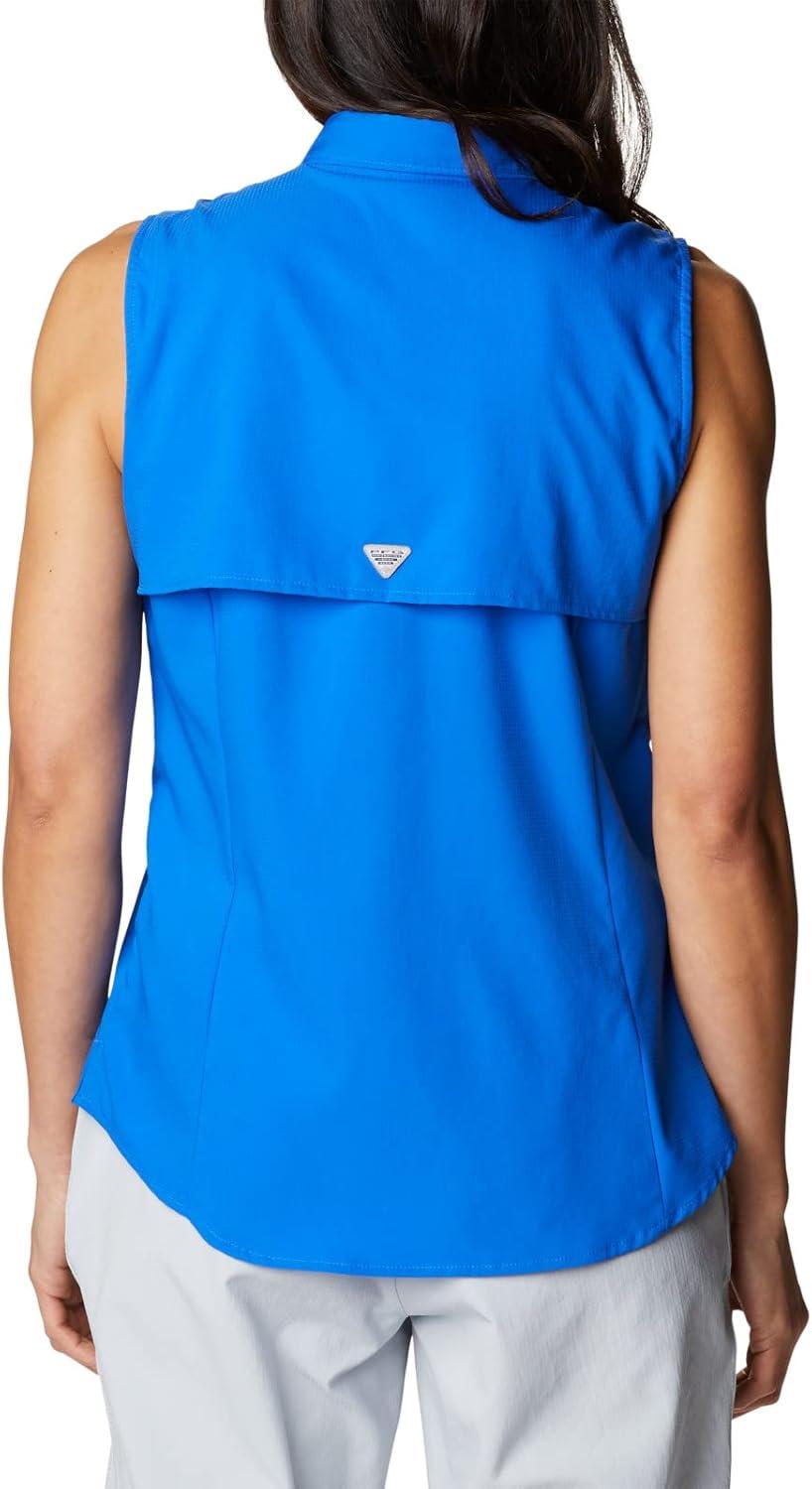 imageColumbia Womens PFG Tamiami Sleeveless ShirtBlue Macaw