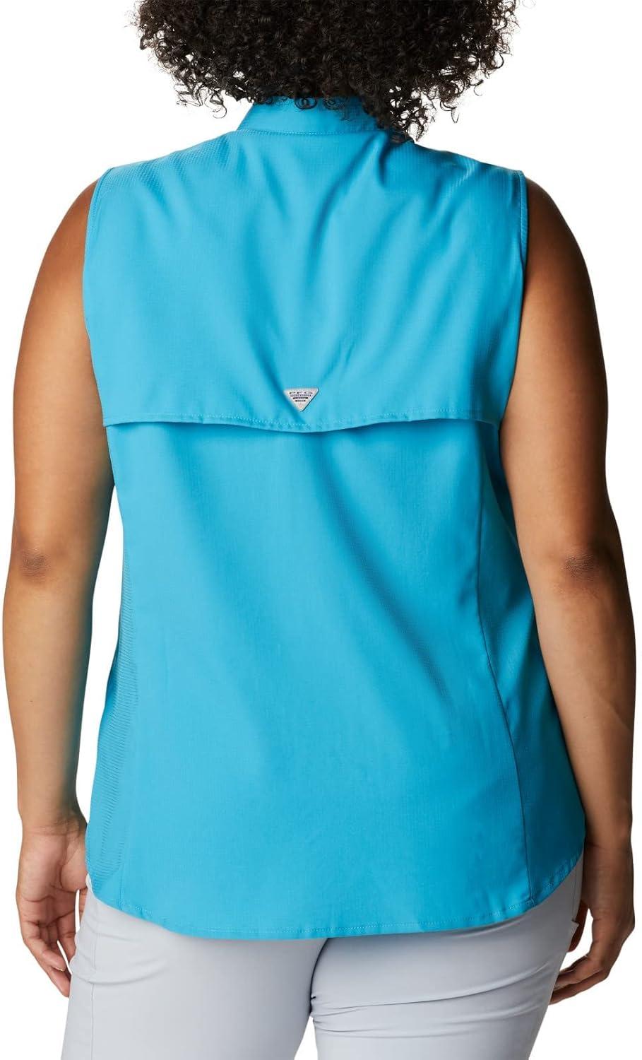 imageColumbia Womens PFG Tamiami Sleeveless ShirtClear Water