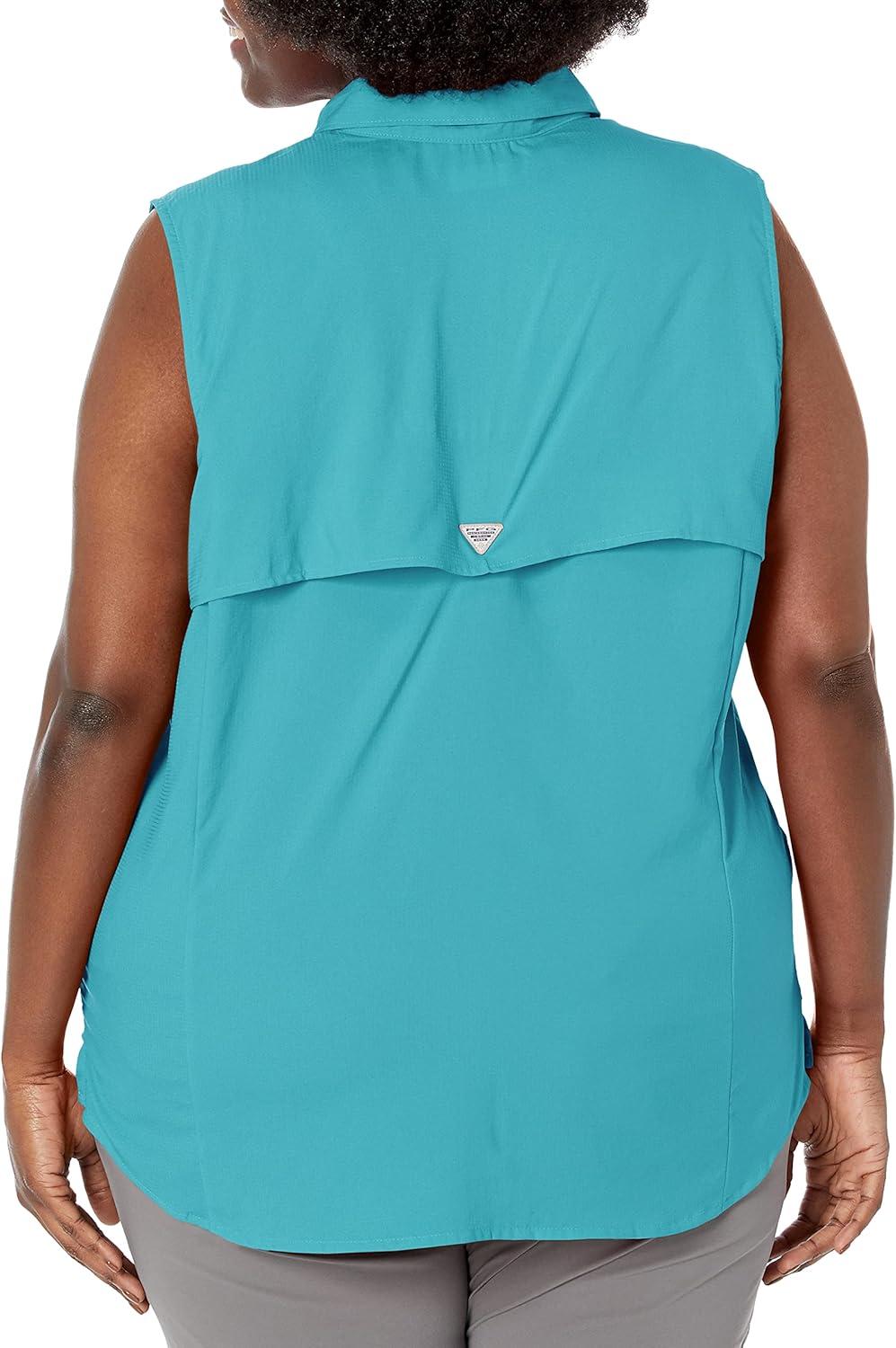 imageColumbia Womens PFG Tamiami Sleeveless ShirtClear Water