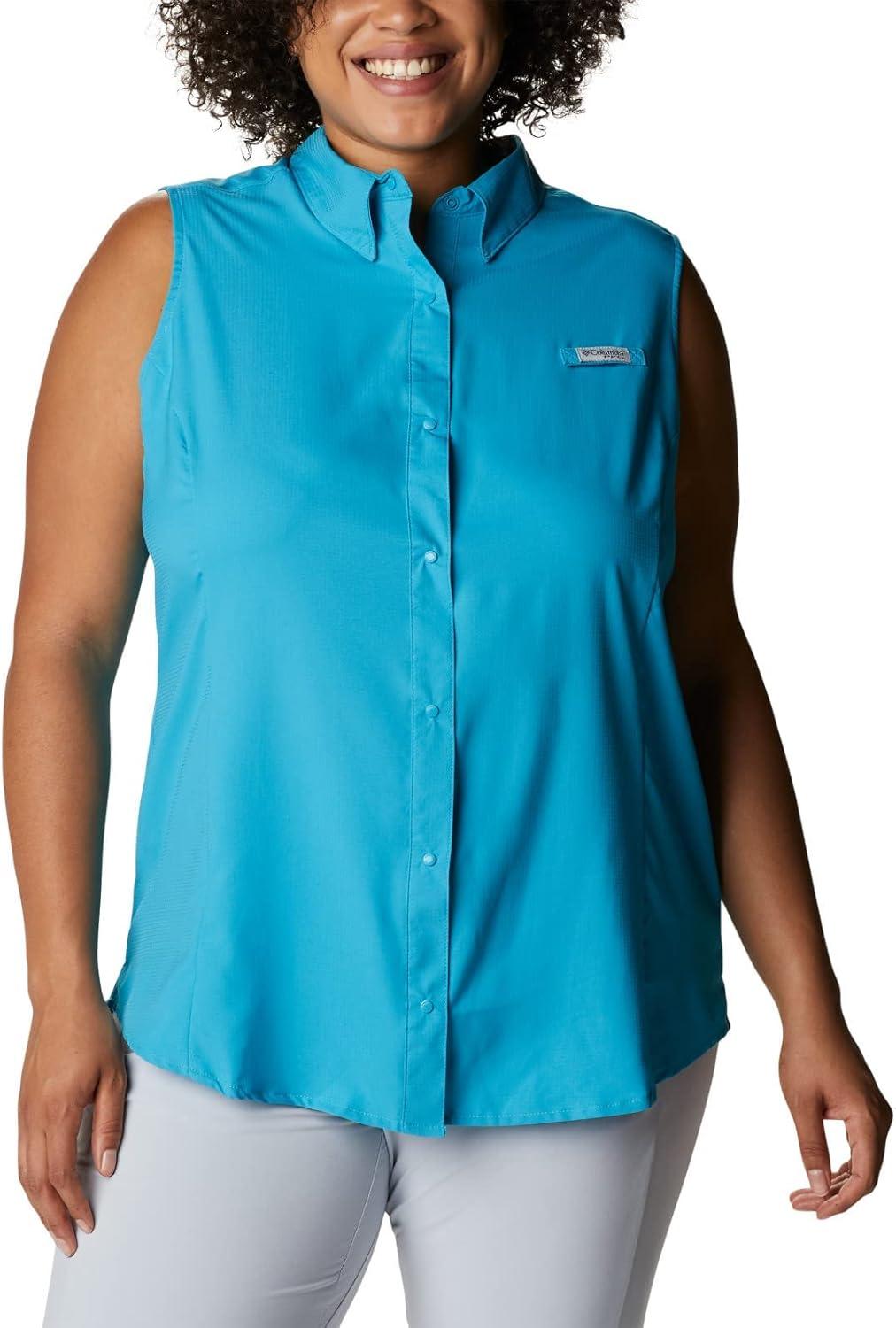 imageColumbia Womens PFG Tamiami Sleeveless ShirtClear Water