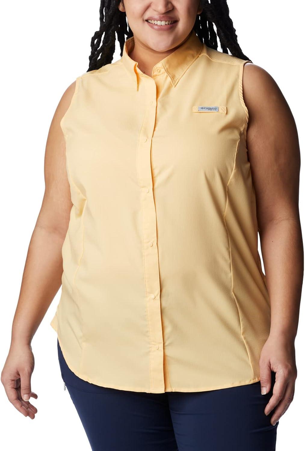 imageColumbia Womens PFG Tamiami Sleeveless ShirtCocoa Butter