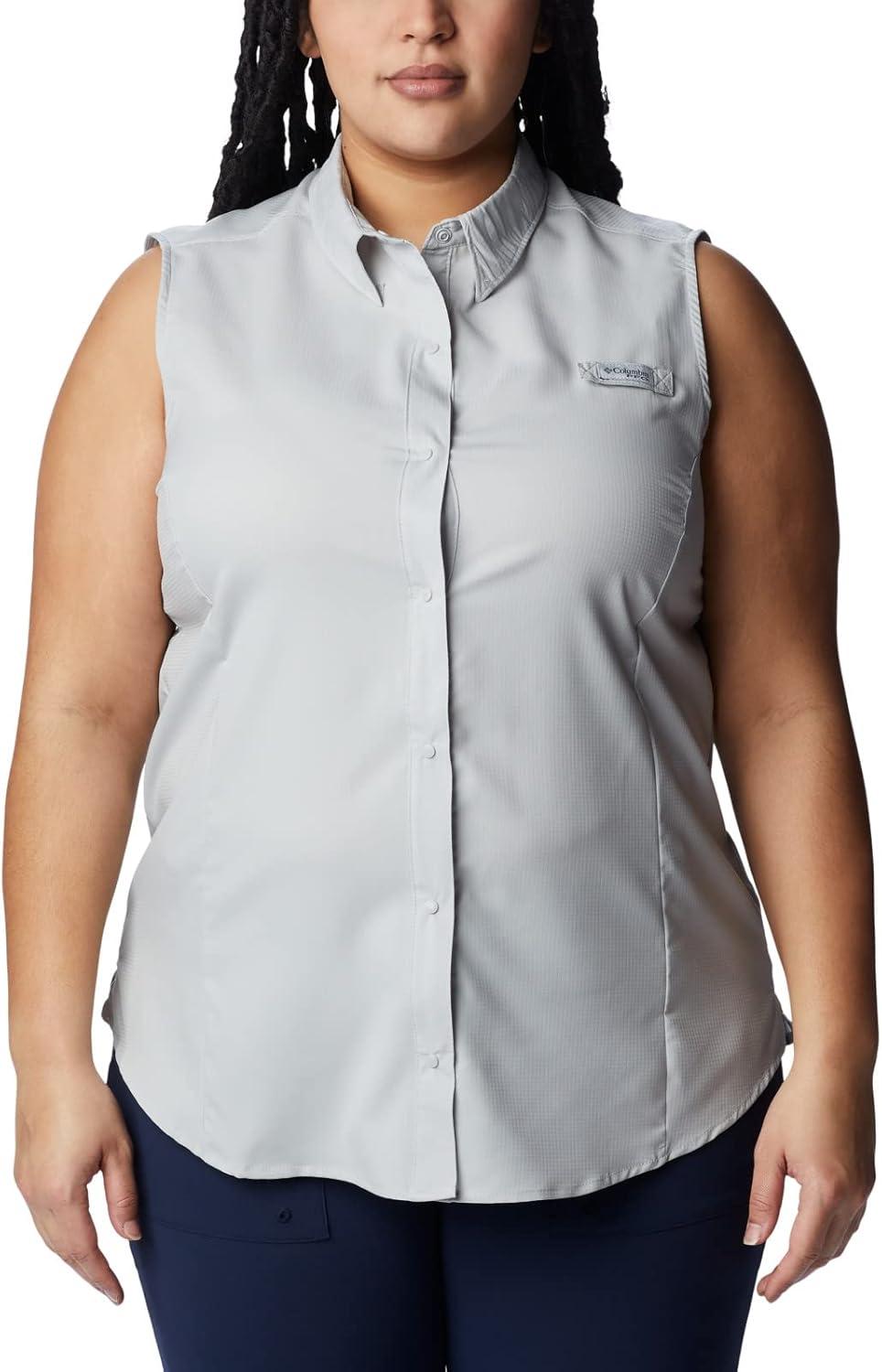 imageColumbia Womens PFG Tamiami Sleeveless ShirtCool Grey