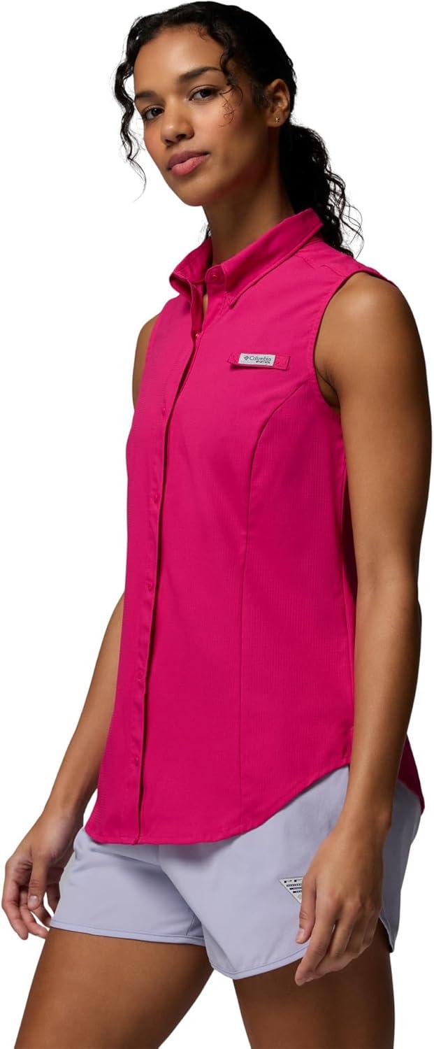 imageColumbia Womens PFG Tamiami Sleeveless ShirtGuava Pink