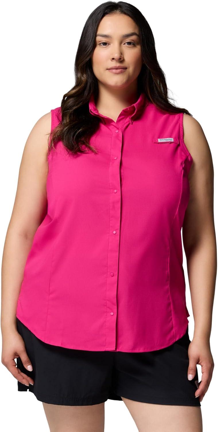 imageColumbia Womens PFG Tamiami Sleeveless ShirtGuava Pink