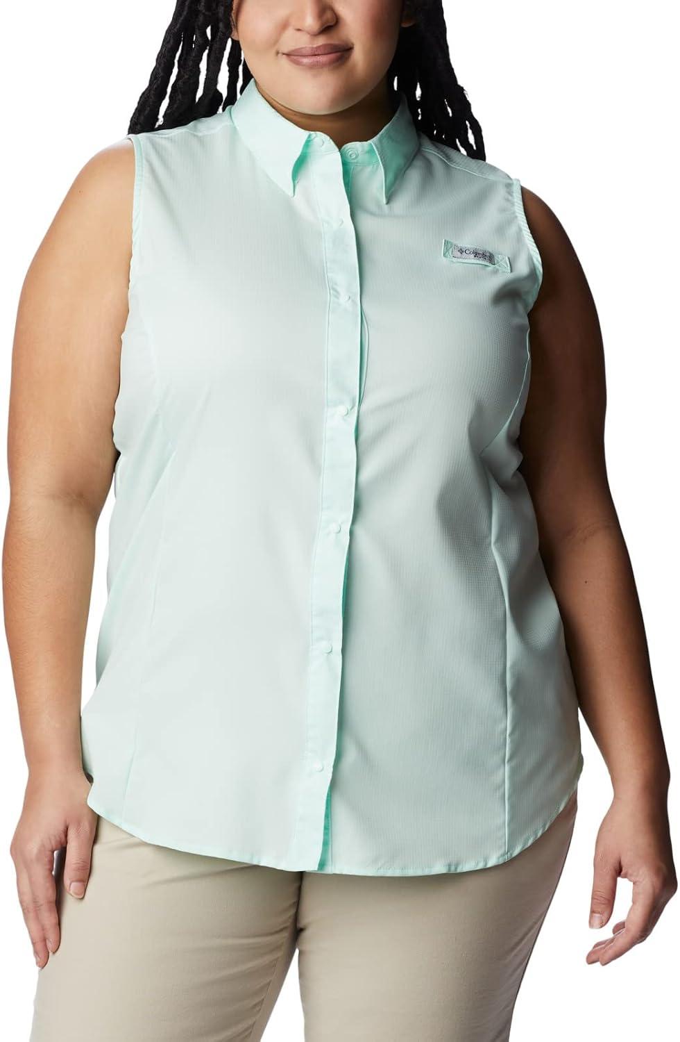 imageColumbia Womens PFG Tamiami Sleeveless ShirtGullfoss Green