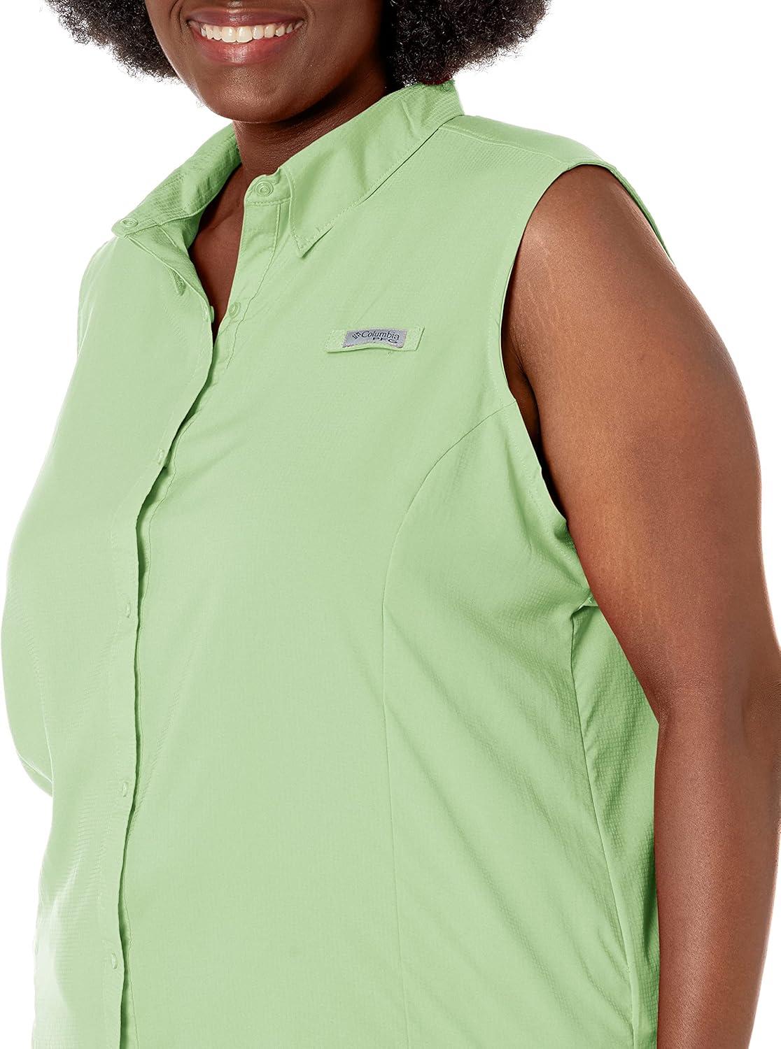imageColumbia Womens PFG Tamiami Sleeveless ShirtLime Glow