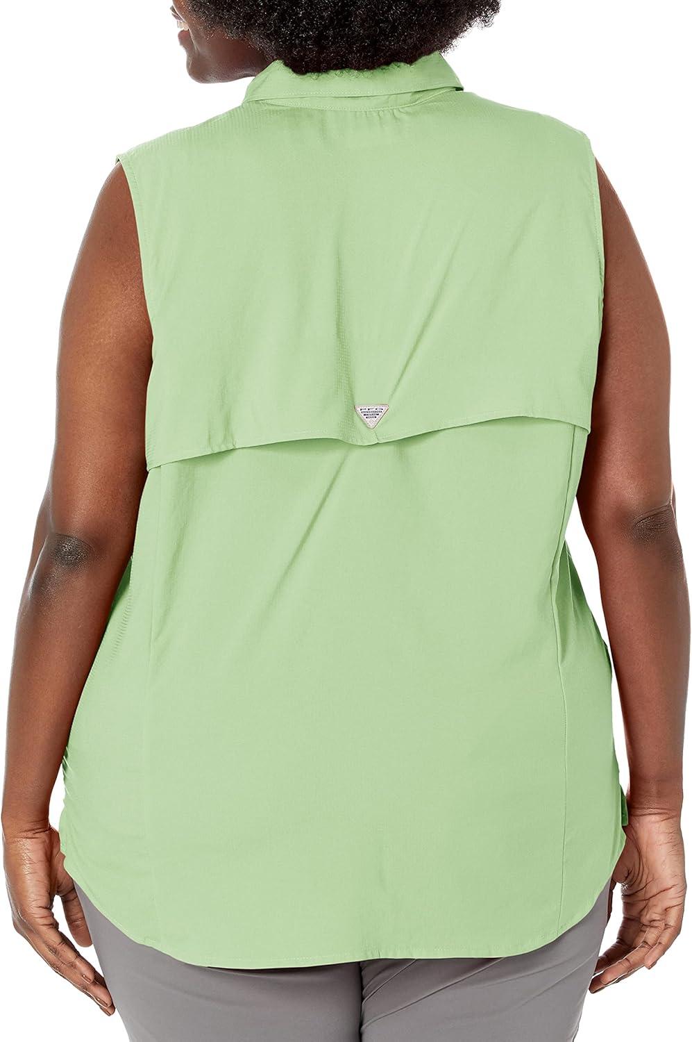 imageColumbia Womens PFG Tamiami Sleeveless ShirtLime Glow