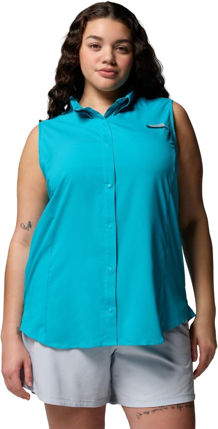 imageColumbia Womens PFG Tamiami Sleeveless ShirtOcean Teal