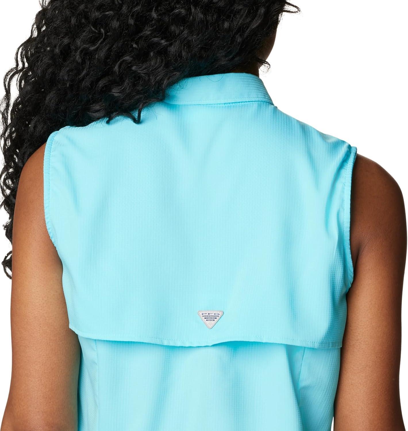 imageColumbia Womens PFG Tamiami Sleeveless ShirtOpal Blue