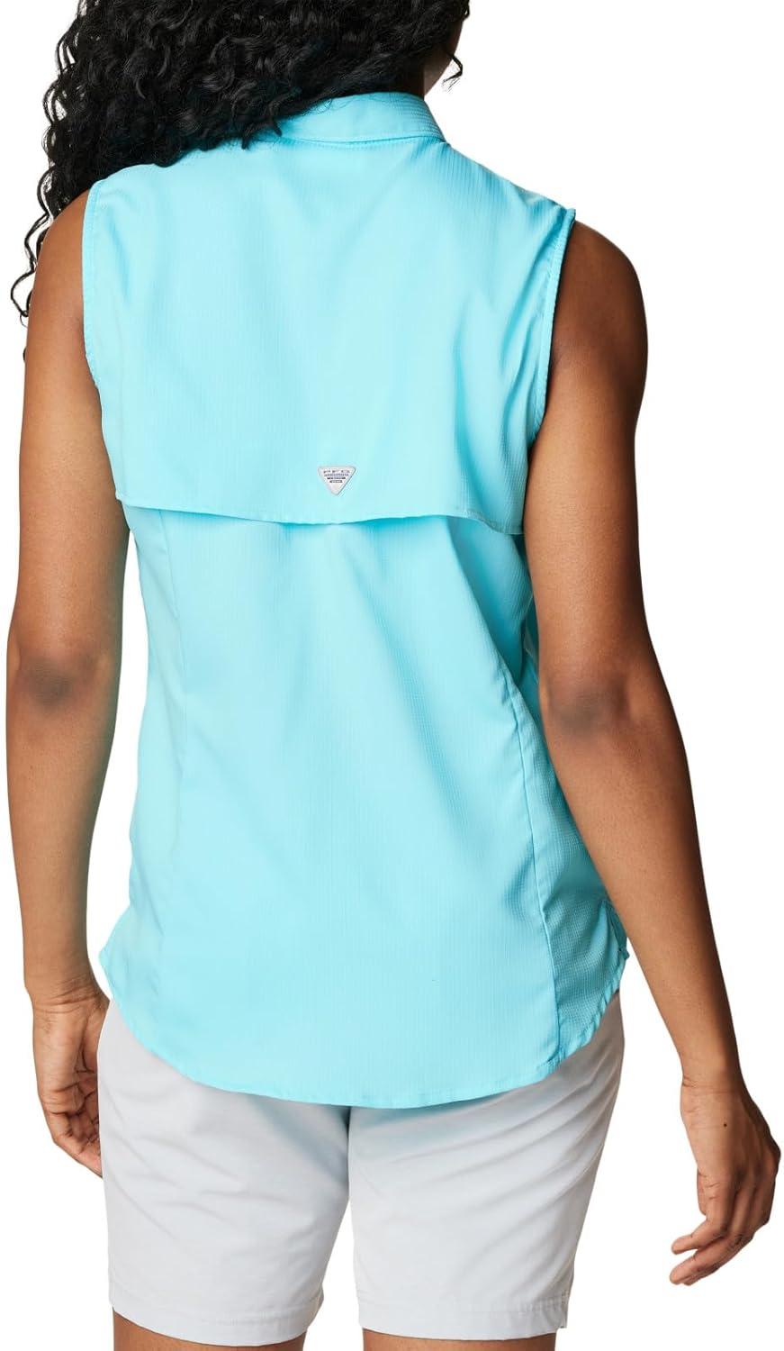 imageColumbia Womens PFG Tamiami Sleeveless ShirtOpal Blue