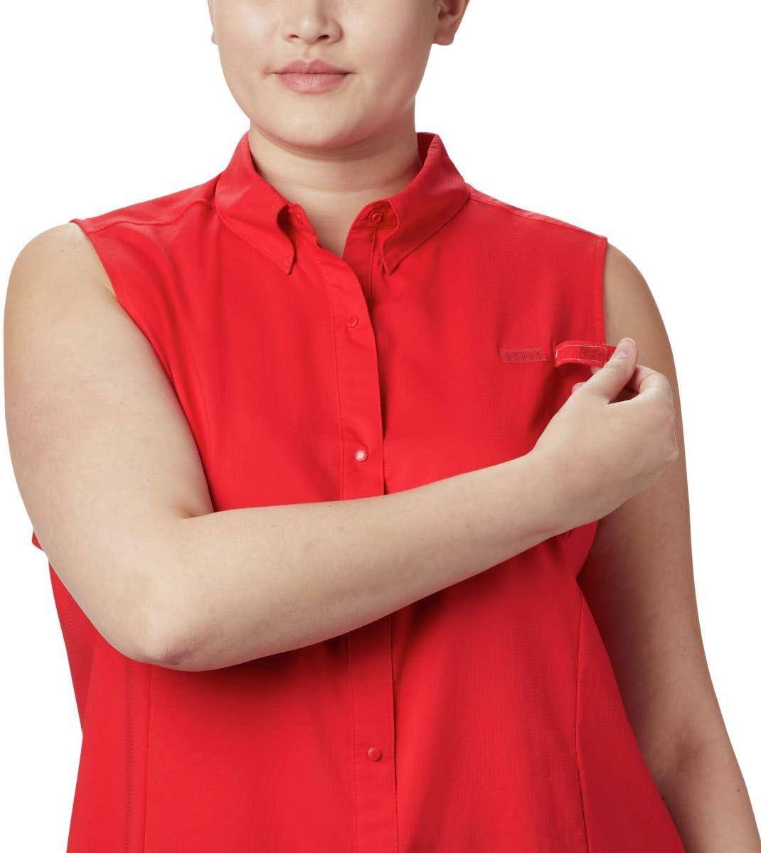 imageColumbia Womens PFG Tamiami Sleeveless ShirtRed