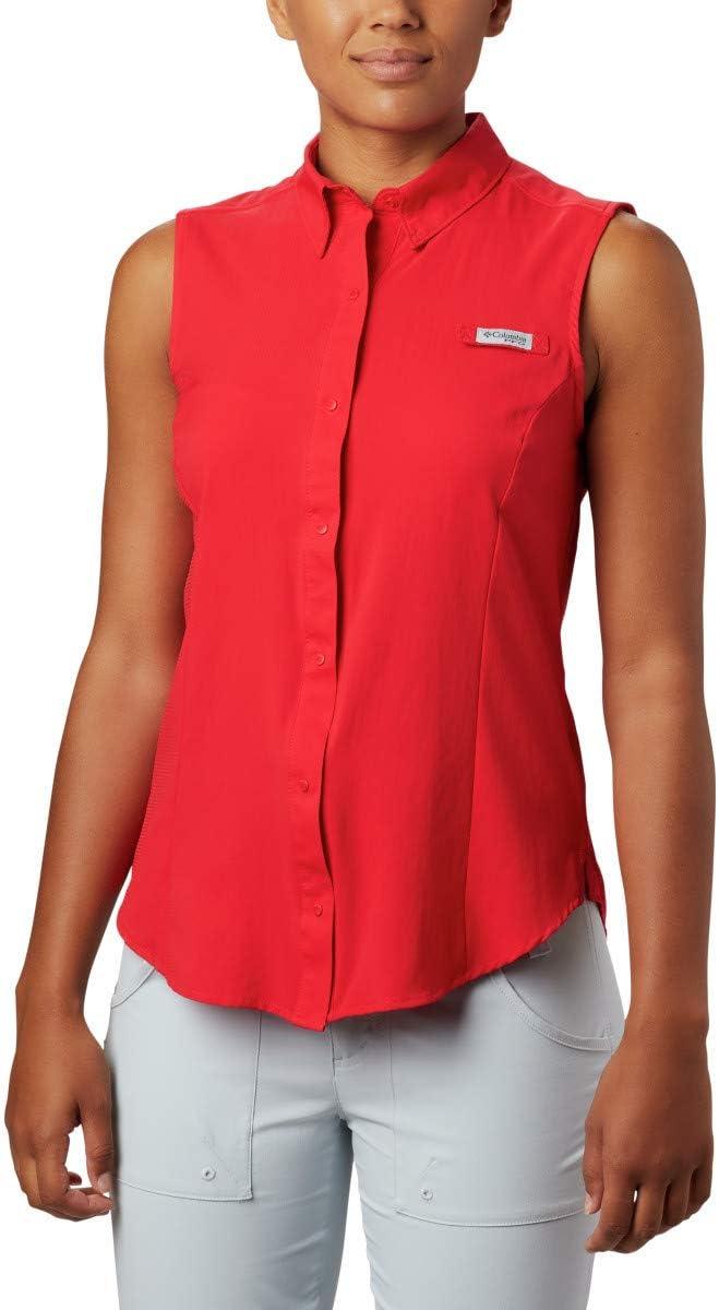 imageColumbia Womens PFG Tamiami Sleeveless ShirtRed