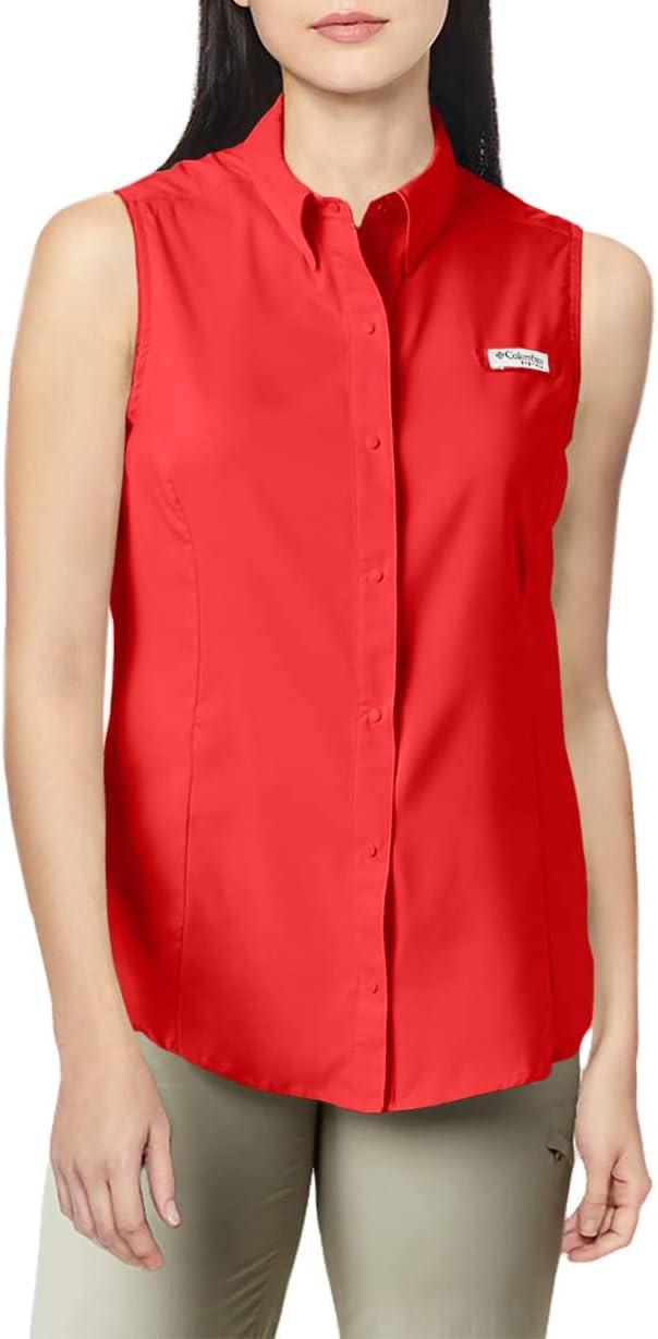 imageColumbia Womens PFG Tamiami Sleeveless ShirtRed