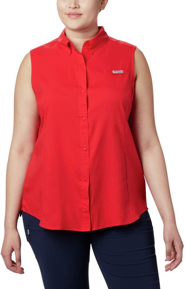 imageColumbia Womens PFG Tamiami Sleeveless ShirtRed
