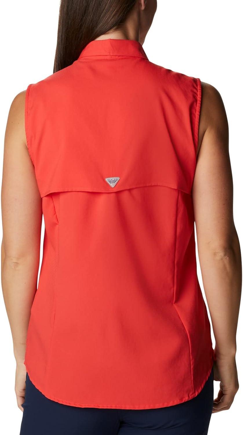 imageColumbia Womens PFG Tamiami Sleeveless ShirtRed Hibiscus