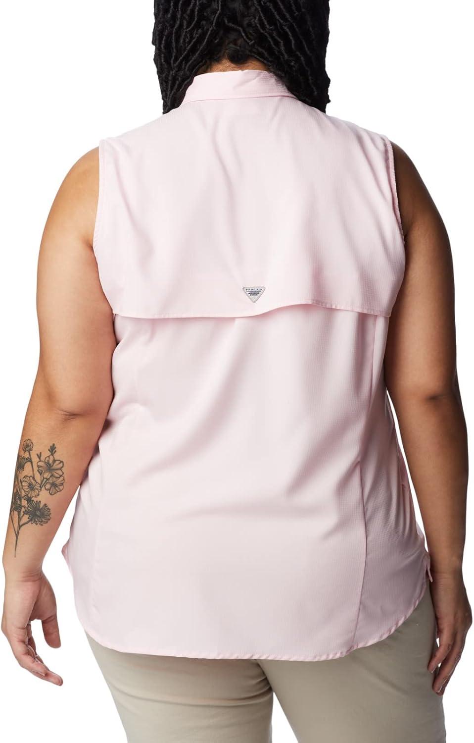 imageColumbia Womens PFG Tamiami Sleeveless ShirtSatin Pink