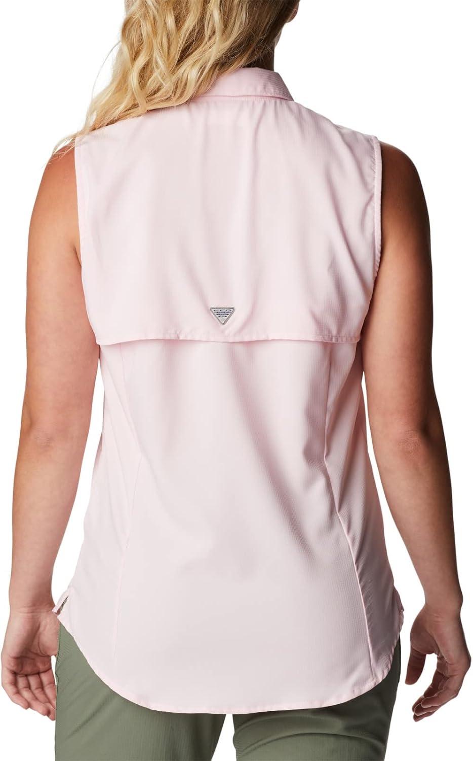 imageColumbia Womens PFG Tamiami Sleeveless ShirtSatin Pink