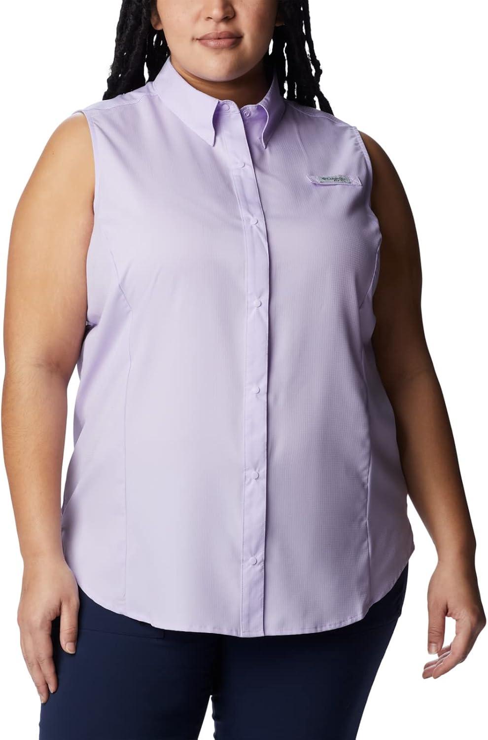 imageColumbia Womens PFG Tamiami Sleeveless ShirtSoft Violet