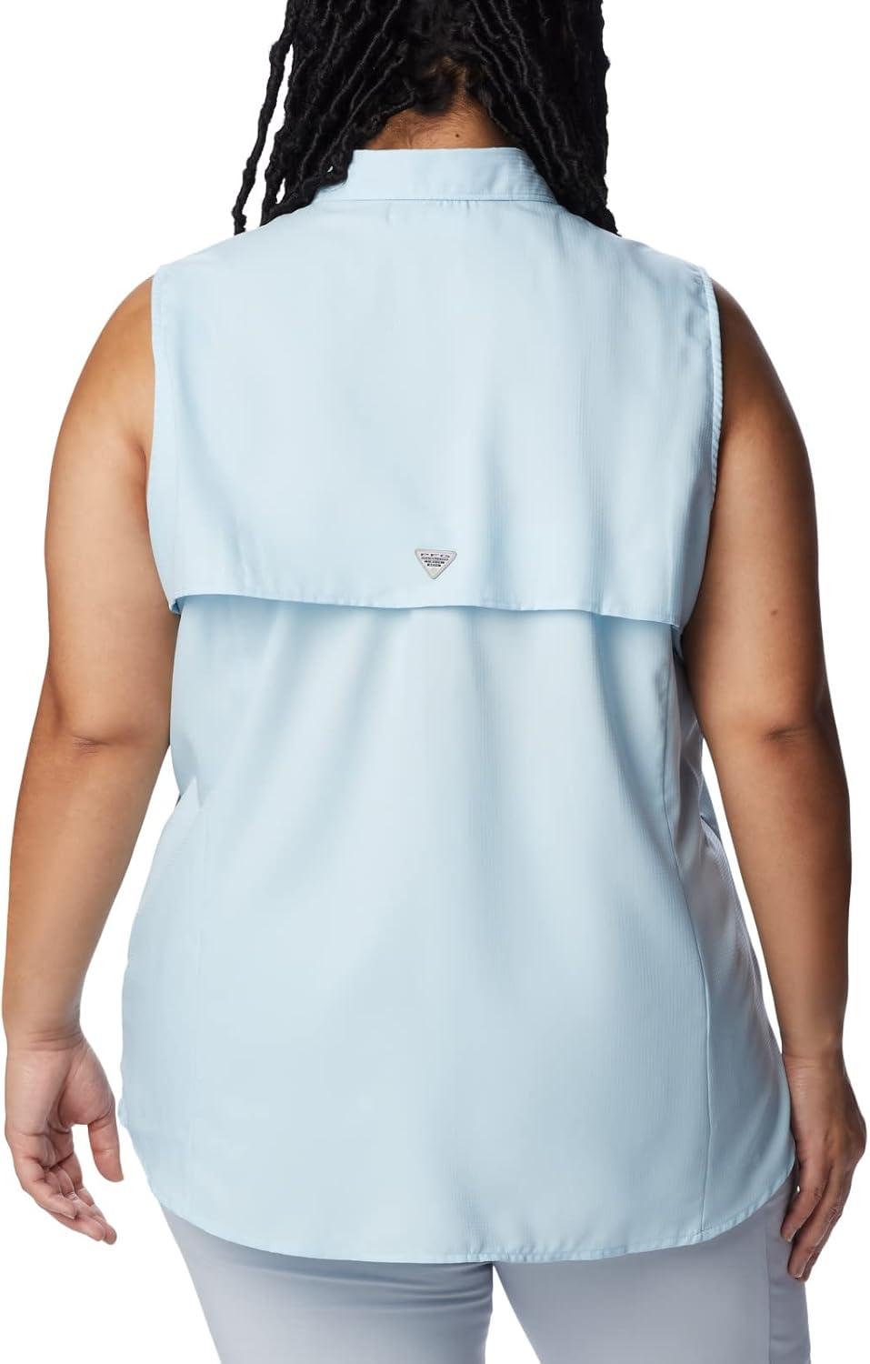 imageColumbia Womens PFG Tamiami Sleeveless ShirtSpring Blue