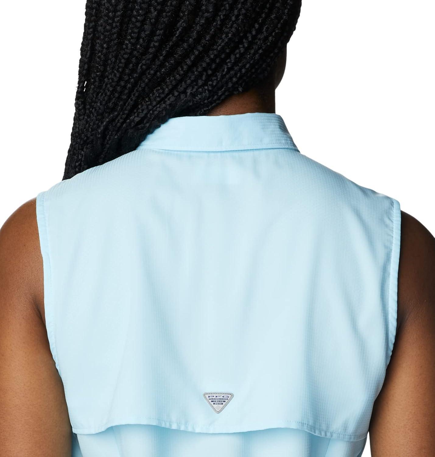imageColumbia Womens PFG Tamiami Sleeveless ShirtSpring Blue