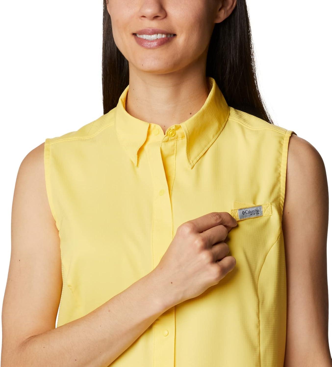 imageColumbia Womens PFG Tamiami Sleeveless ShirtSun Glow