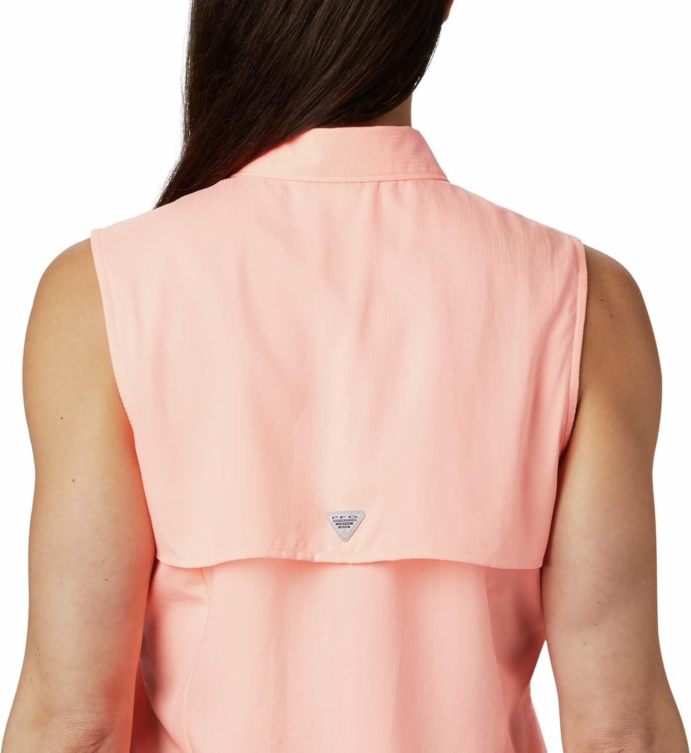 imageColumbia Womens PFG Tamiami Sleeveless ShirtTiki Pink