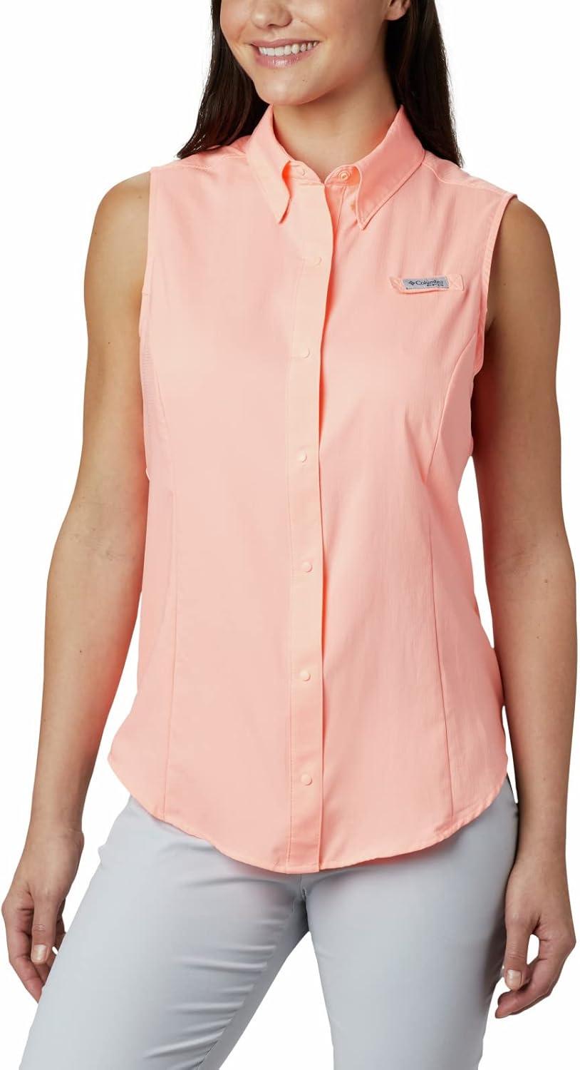 imageColumbia Womens PFG Tamiami Sleeveless ShirtTiki Pink